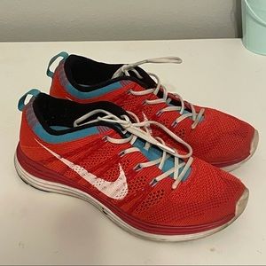 Nike Flyknit One Tennis Shoes Red 6.5